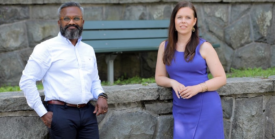 Bala Periasamy, chef for Accenture i Sverige og Åse Holmberg, CEO for Sentor.